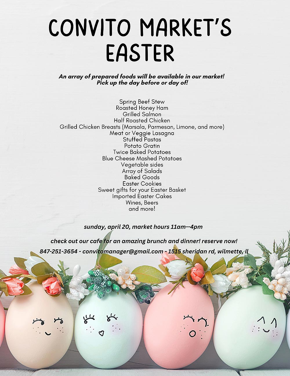 Convito Market's Easter