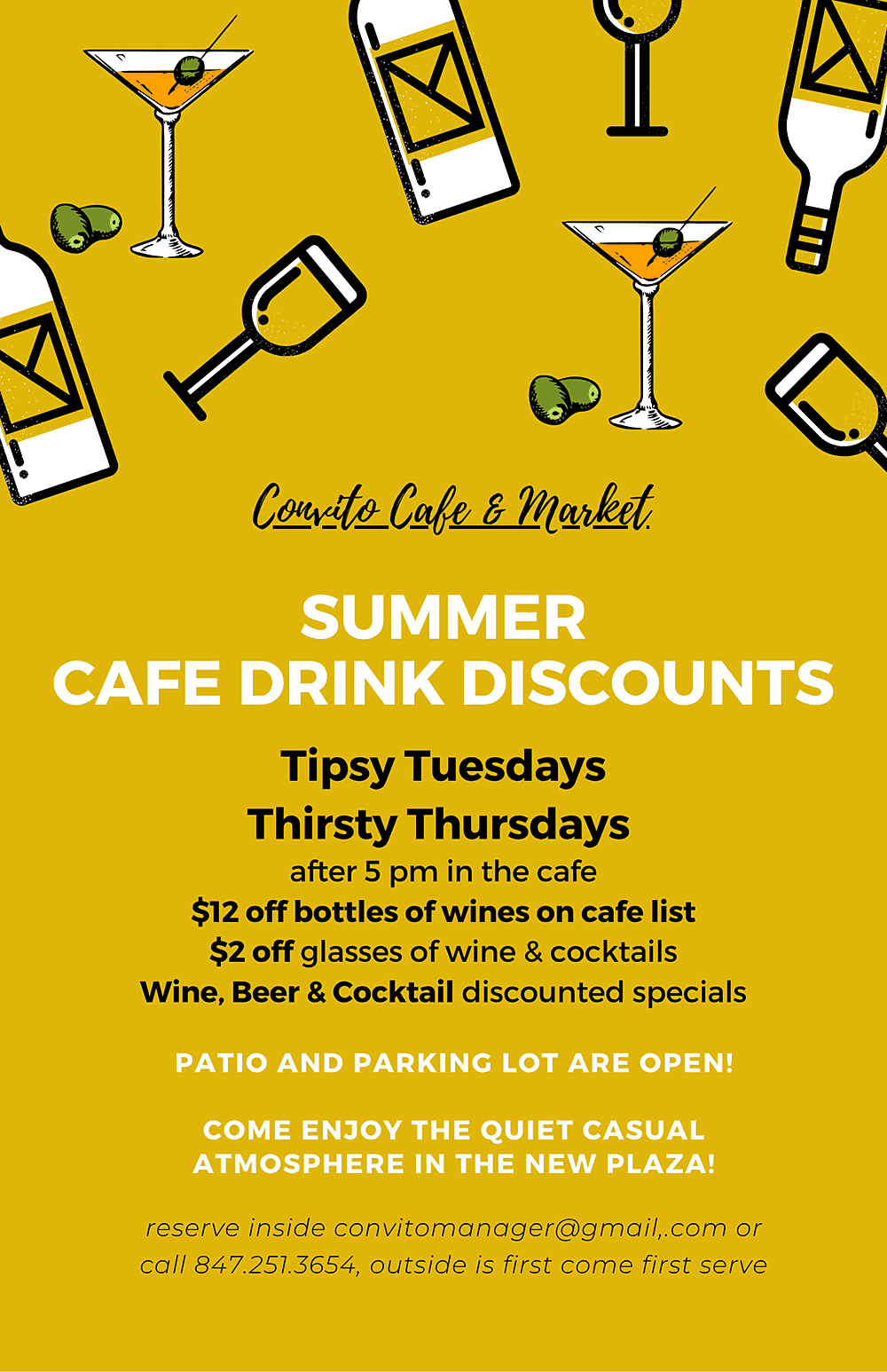 Convito Cafe Summer Drinks Discounts